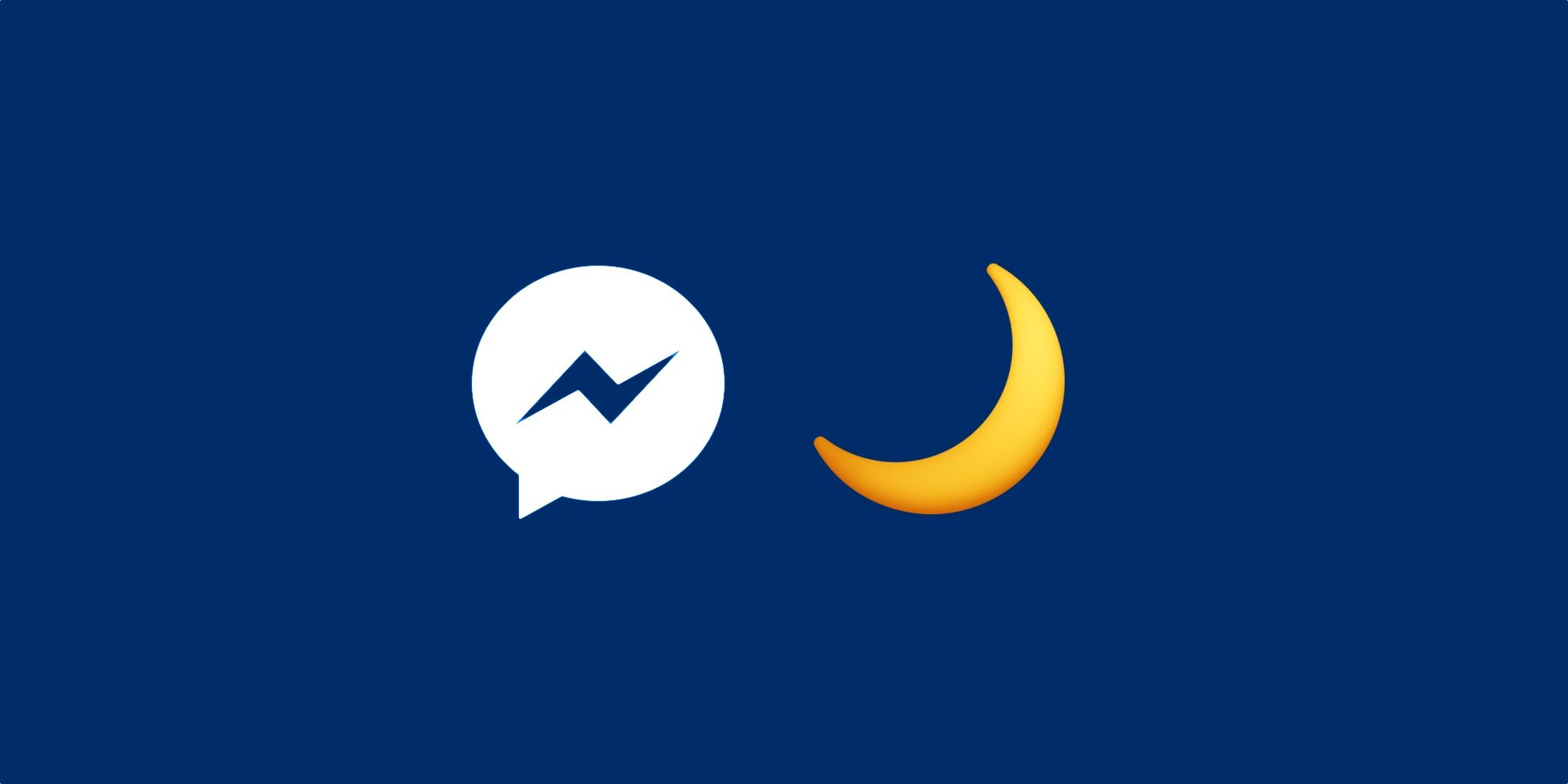 В Facebook Messenger добавили темный режим (Фото: emojipedia.org)