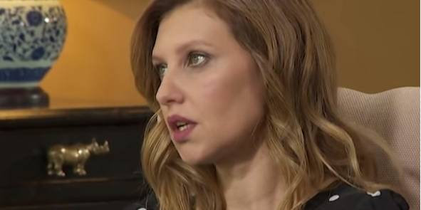 Она сказала, что будет писать речи для мужа, если тот станет президентом. (Фото: Скриншот видео ICTV / YouTube)