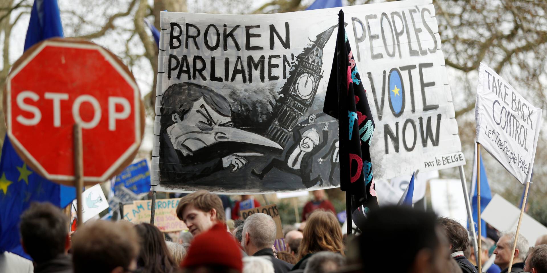 Учасники демонстрації на підтримку другого референдуму по Brexit, 23 березня, Лондон (Фото: REUTERS / Kevin Coombs)