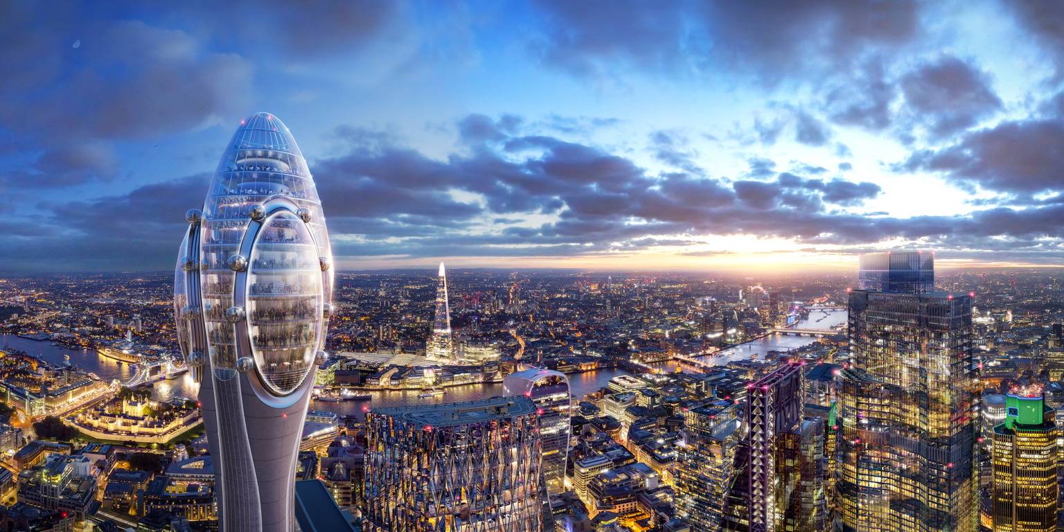 Строительство башни-небоскреба Tulip начнется в 2020 году (Фото: DBOX for Foster + Partners)