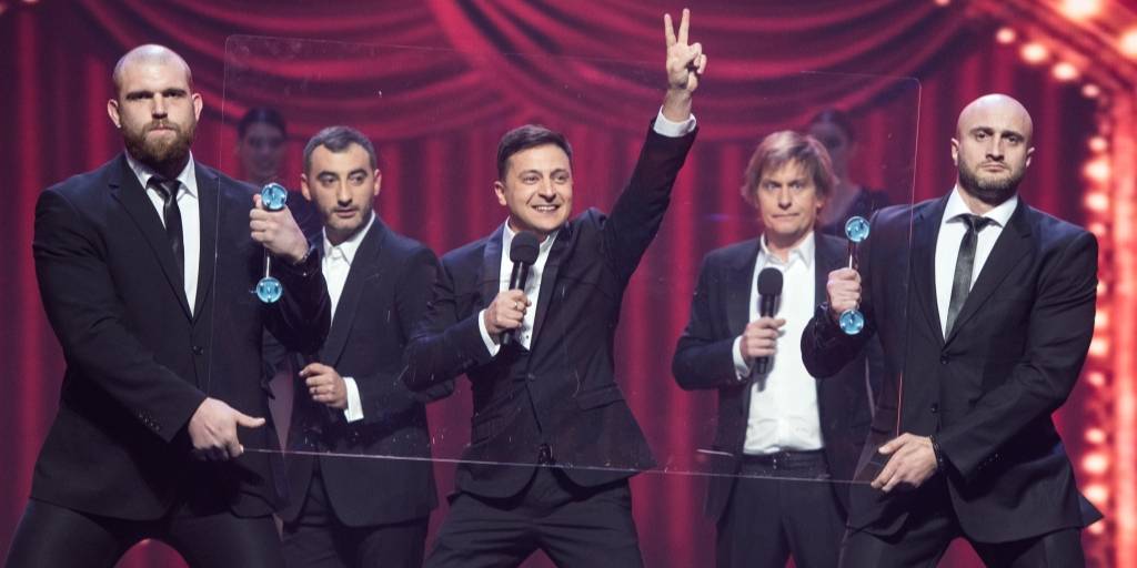 Владимир Зеленский во время одного из своих выступлений (Фото: Квартал 95)
