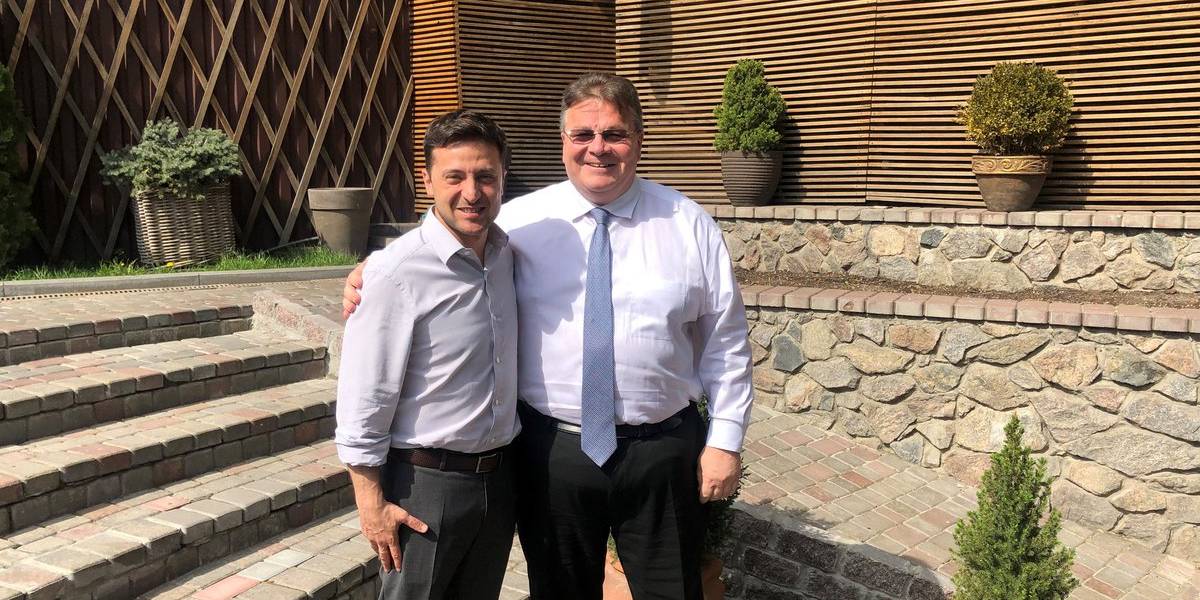 Владимир Зеленский и Линас Линкявичюс (Фото: @LinkeviciusL)