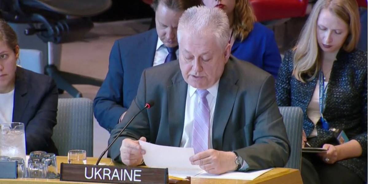 Володимир Єльченко (Фото: UKR Mission to UN / Twitter)
