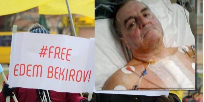 У Бекірова інвалідність першої групи, діабет, хвороба серця, відсутня нижня кінцівка (Фото: Уляна Супрун / Twitter)