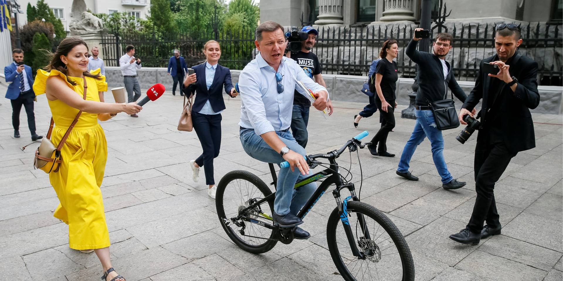 Встреча состоялась 21 мая в АП (на фото Юлия Тимошенко и Олег Ляшко) (Фото: REUTERS/Gleb Garanich)