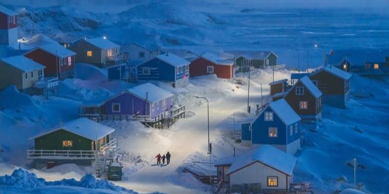 Заснеженная рыбацкая деревня — гран-при National Geographic 2019 в категории Города (Фото: @National Geographic)