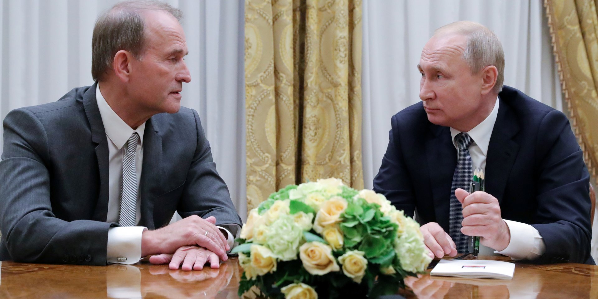 Віктор Медведчук і Володимир Путін (Фото: Sputnik/Mikhail Klimentyev)