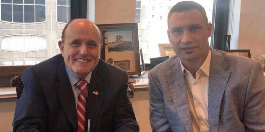 По словам Кличко, Джулиани является большим другом Украины (Фото: Rudy Giuliani/Twitter)