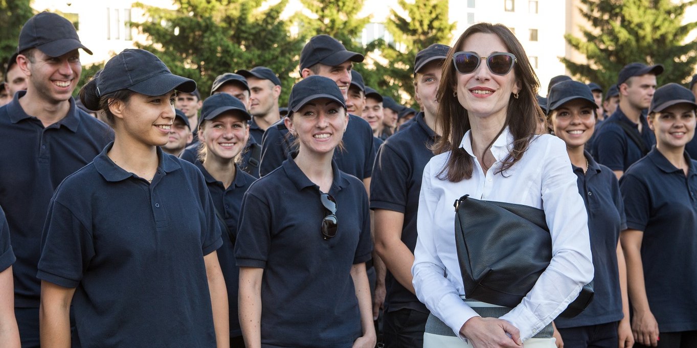 Засновник і перше обличчя нової поліції Ека Згуладзе (Фото: Наталія Кравчук / НВ)