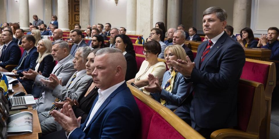Слідом за Євросолідарністю сесійну залу в повному складі покинув Голос (Фото: Iryna Gerashchenko / Facebook)