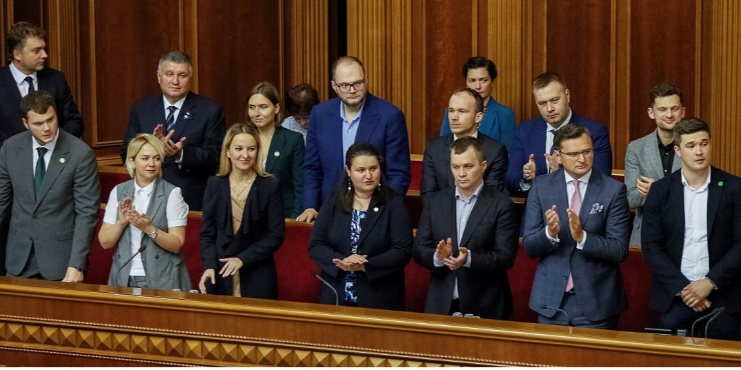 Члени нового Кабміну в Раді в день їх призначення 29 серпня 2019 року (Фото: REUTERS / Gleb Garanich)