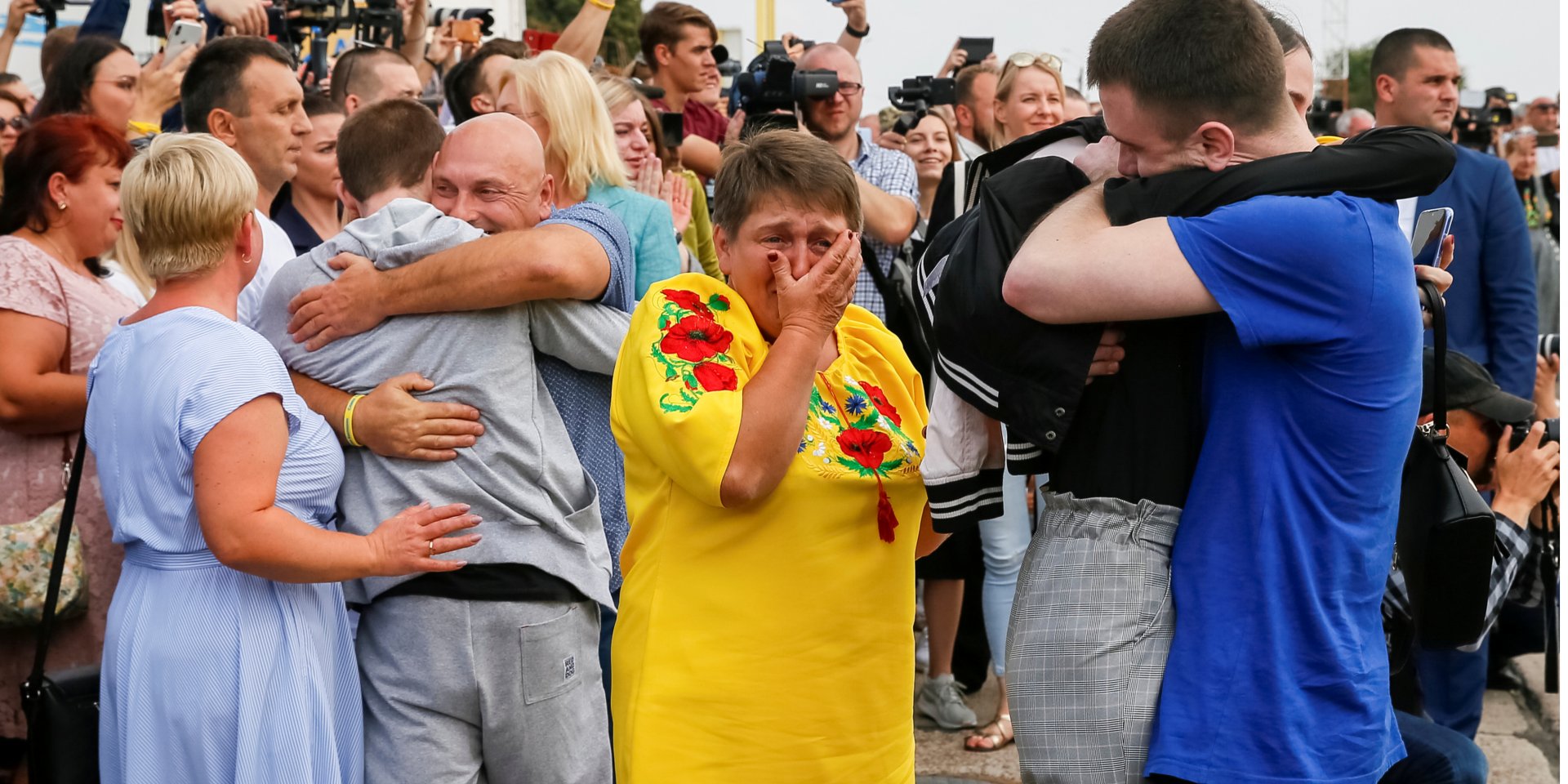 35 освобожденных заключенных Кремля вернулись в Украину. (Фото: REUTERS / Gleb Garanich)