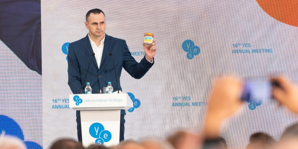 Олег Сенцов на форумі YES (Фото: YES-2019)