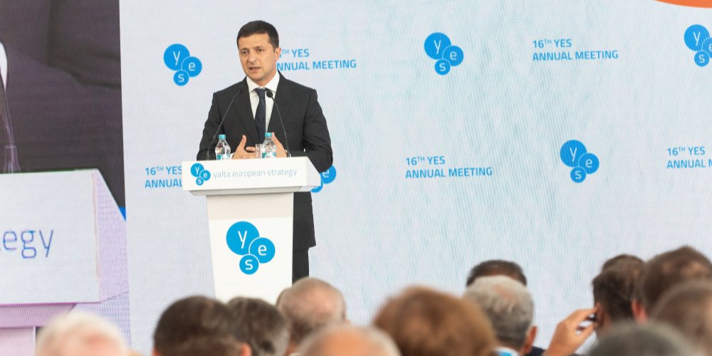 Зеленский подчеркнул, что Украина должна вернуть свои территории (Фото: YES)