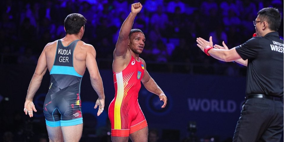 Жан Беленюк вышел в финал чемпионата мира по борьбе (Фото: NOC of Ukraine and the Olympic Team)