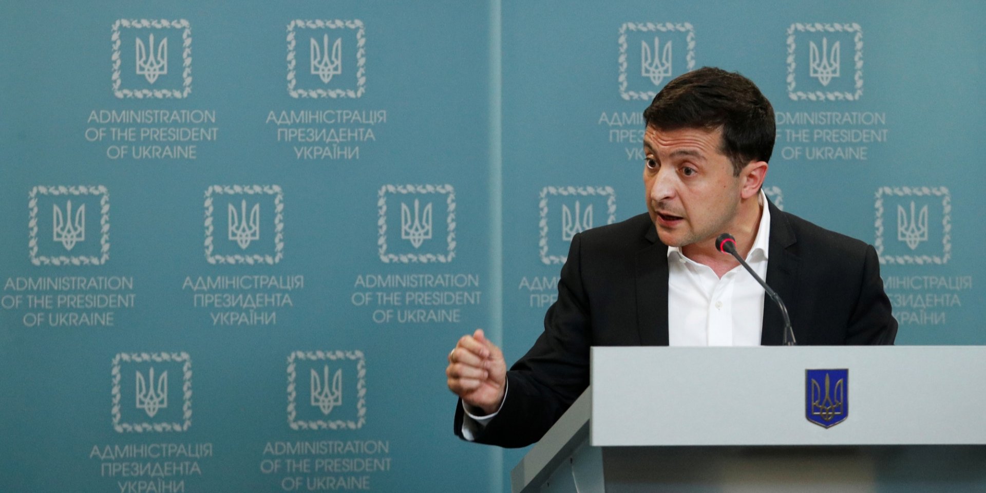 Зеленський наголосив, що Україна не погодиться на вибори на Донбасі, поки там будуть російські військові (Фото: REUTERS / Valentyn Ogirenko)