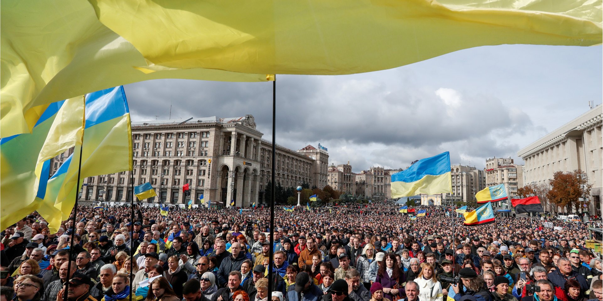 Віче в Києві проти формули Штайнмайєра (Фото: REUTERS/Valentyn Ogirenko)