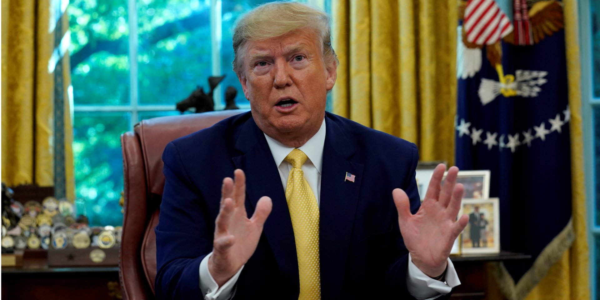 В Белом доме заявили, что Трамп «не сделал ничего плохого» (Фото: REUTERS/Yuri Gripas)