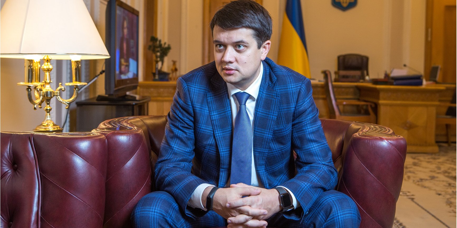 Дмитрий Разумков в интервью НВ подвел итоги работы новой Рады за первые 100 дней (Фото: Наталья Кравчук / НВ)