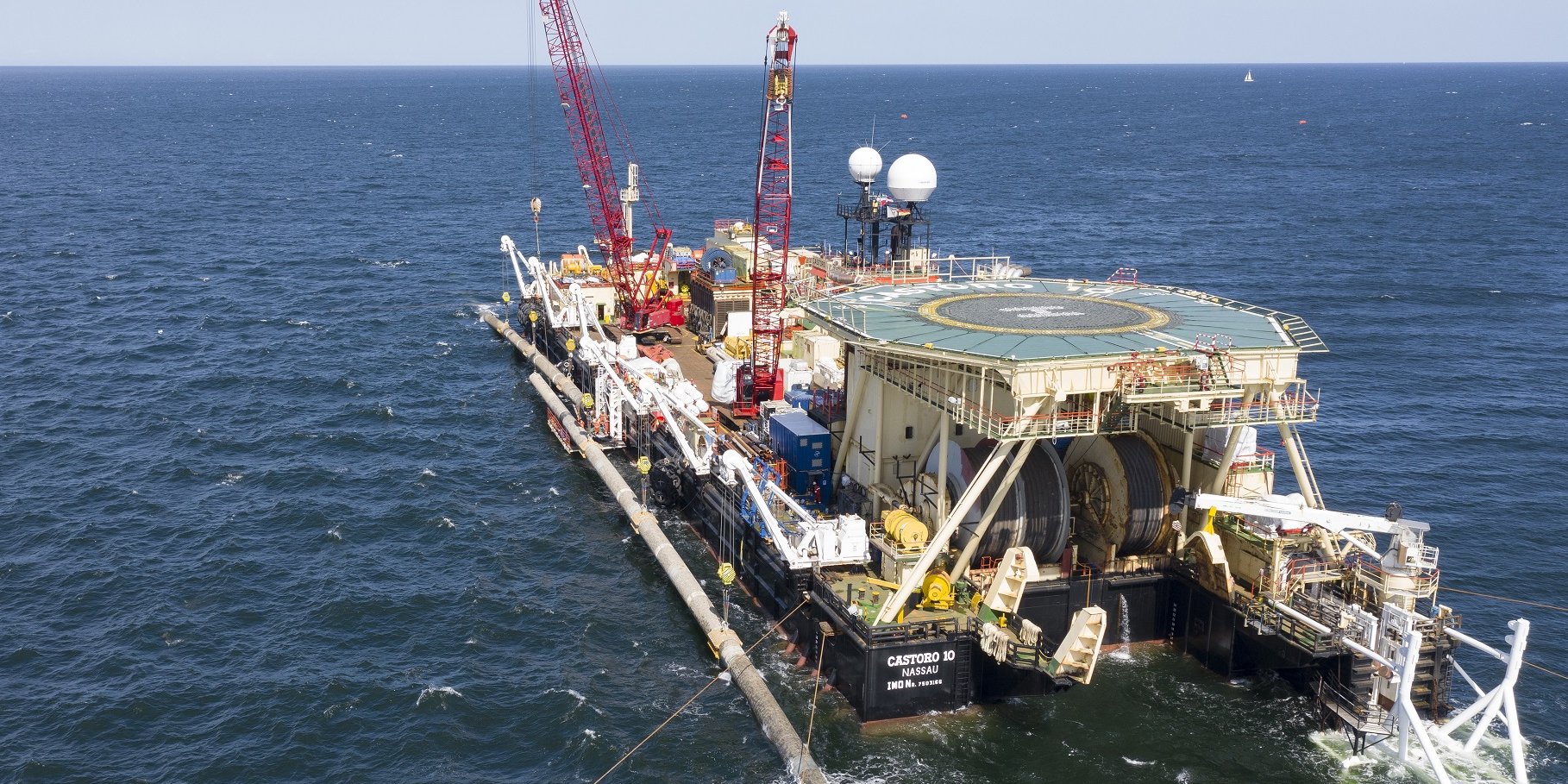 Строительство Северного потока-2 (Фото: Nord Stream 2 / Aксель Шмидт)