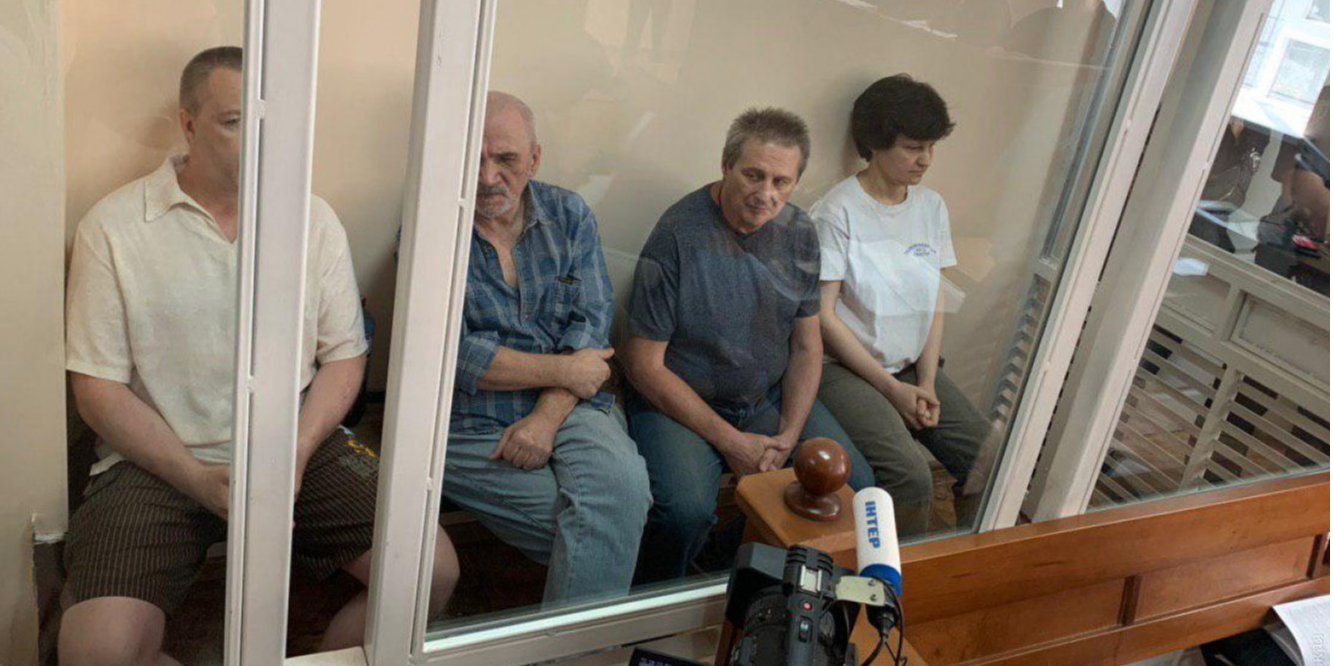 Александр Шевцов, Игорь Удовенко, Евгений Подмазко и Екатерина Фотева (Фото: Думская)