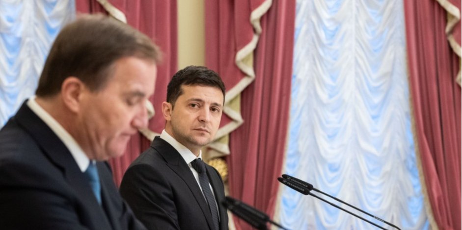 Стефан Левен і Володимир Зеленський (Фото: прес-служба президента України)