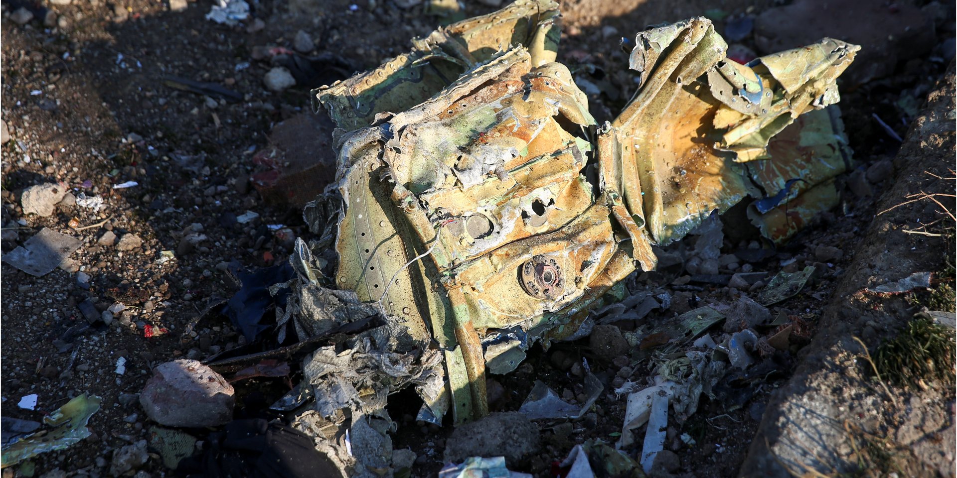 Обломки самолета МАУ (Фото: Nazanin Tabatabaee/WANA (West Asia News Agency) via REUTERS)