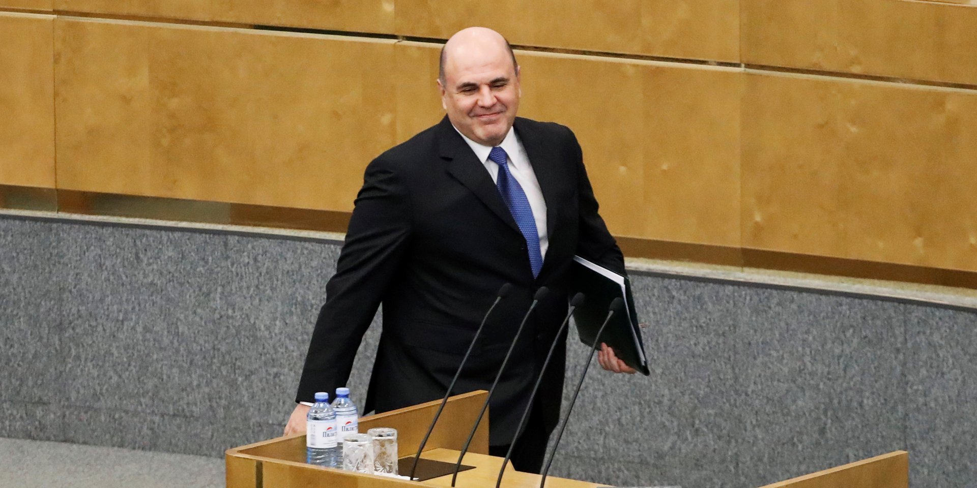 Кандидатуру Мішустіна у&nbsp;Держдумі підтримали 383 депутата, ще&nbsp;41 утримався (Фото: REUTERS / Evgenia Novozhenina)