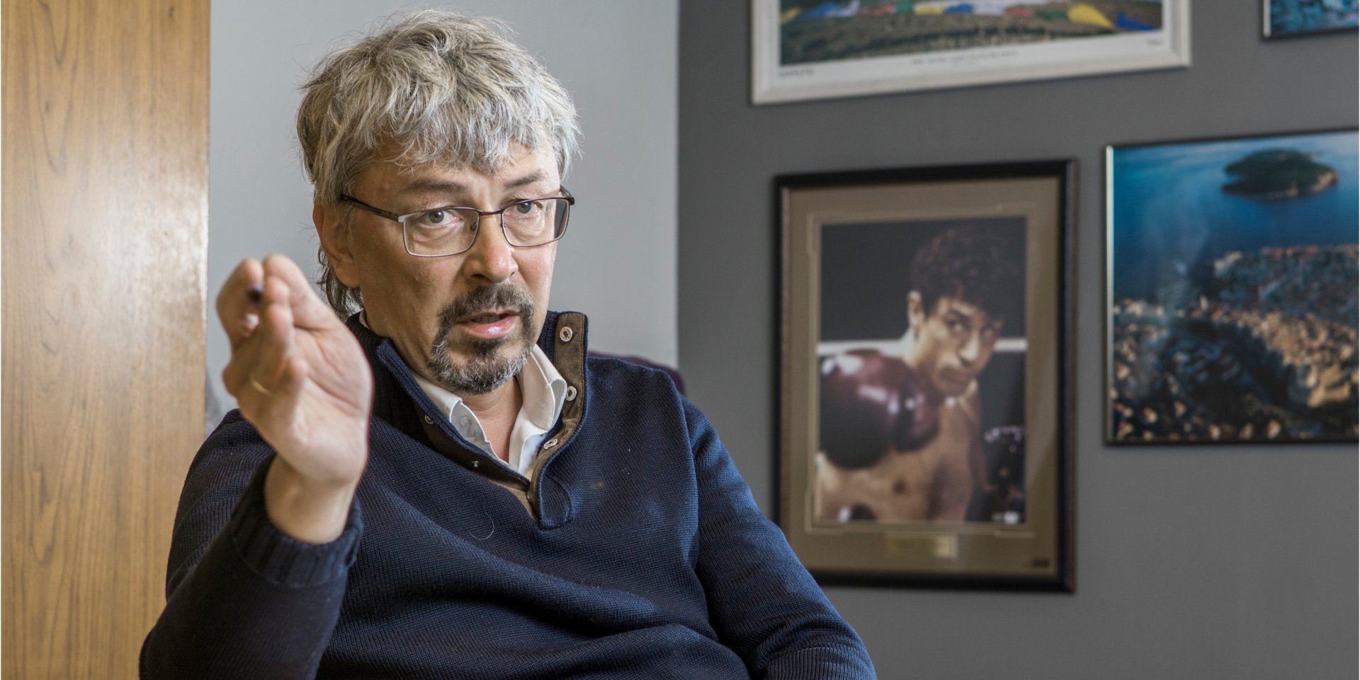 Александр Ткаченко заявил, что созданный на 1+1 коллектив подтверждает, что Коломойский ценит свободу слова (Фото: Александр Медведев / НВ)