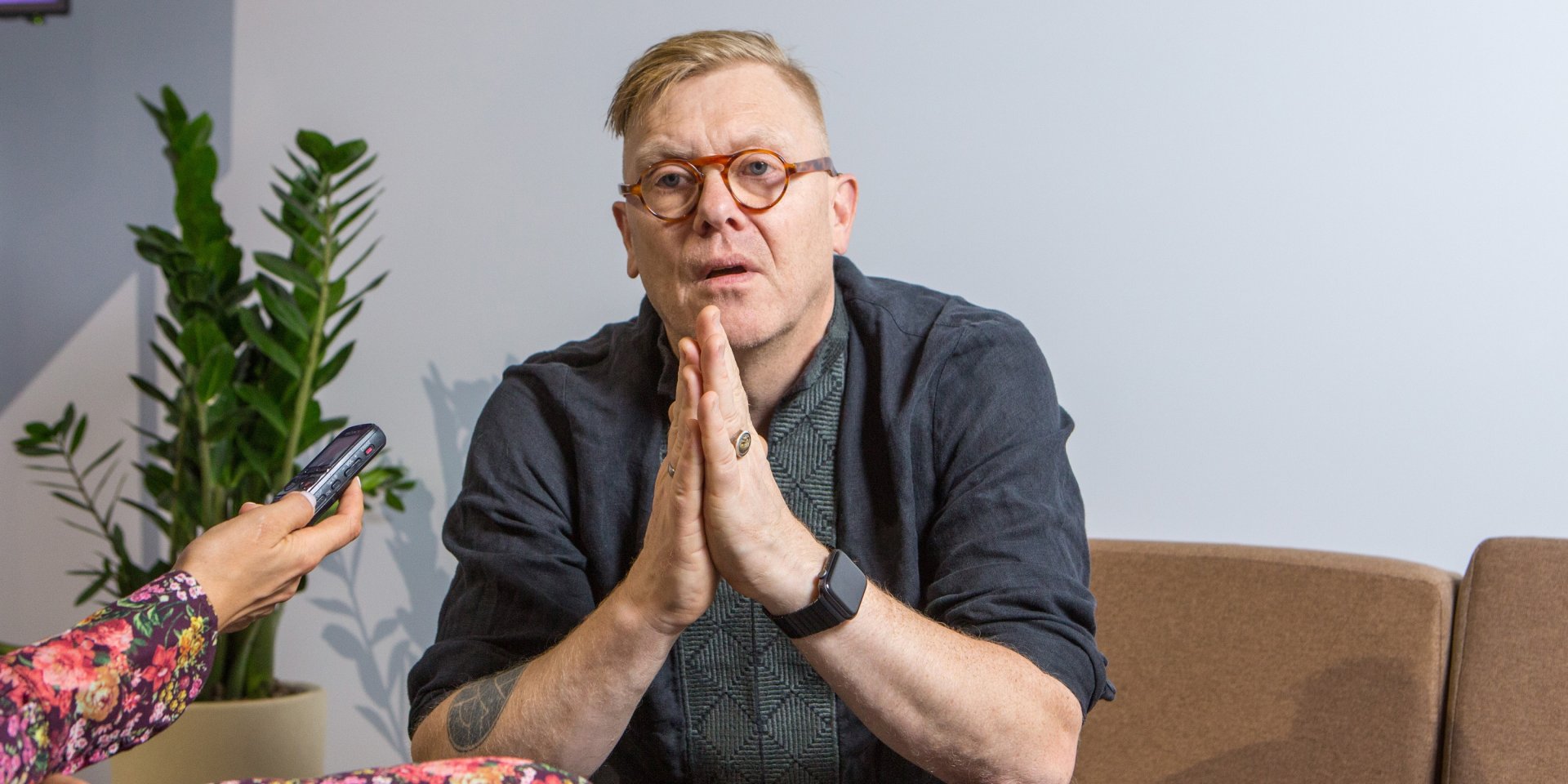 Йон Гнарр: Офіс мера виявився величезним опен-спейсом з великою кількістю працівників (Фото: Наталія Кравчук / НВ)
