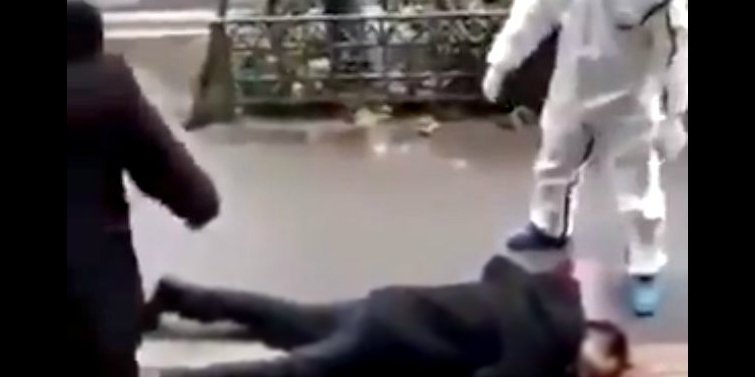 Распространение вируса началось из китайского города Ухань (Фото: Скриншот с видео Пан Буддист/Twitter)