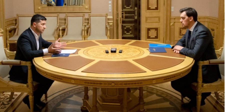 Володимир Зеленський та Олексій Гончарук (Фото: Офіс президента)