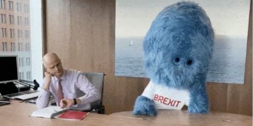 Стеф Блок опублікував фото з «Brexit-монстром» (Фото: Stef Blok / Twitter)