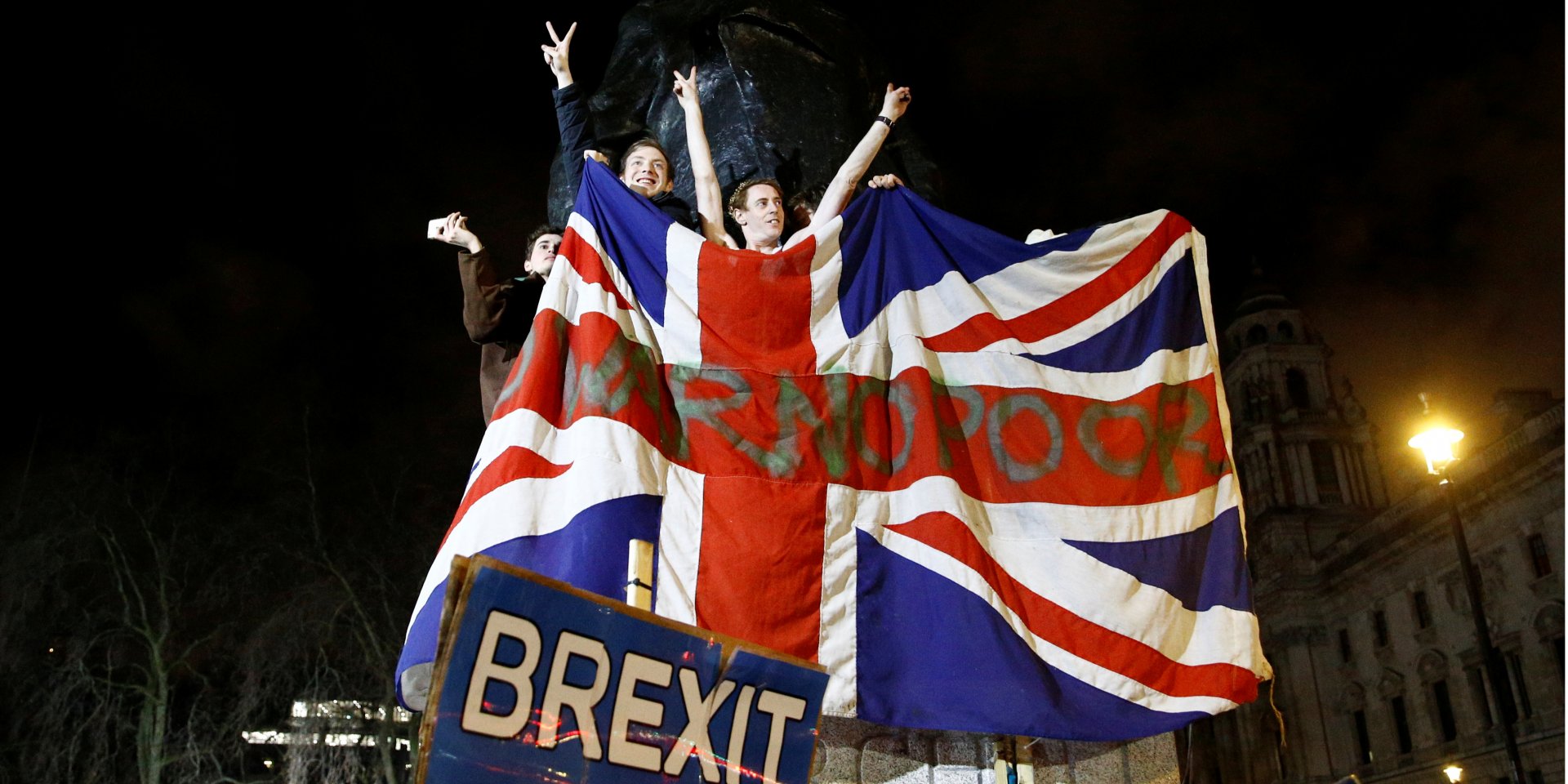 Британия покидает ЕС в день Brexit (Фото: REUTERS/Henry Nicholls)