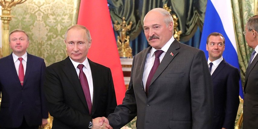 Президенты РФ и Беларуси Владимир Путин и Александр Лукашенко. Иллюстративное фото (Фото: Пресс-служба Кремля)