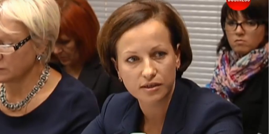 Марина Лазебна очолювала Службу зайнятості з травня 2013 по березень 2014 року (Фото: Кадр відео TelekanalBusiness via YouTube)