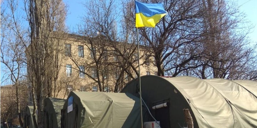 В составе Объединенных сил есть 4 военных мобильных госпиталя (Фото: Операція об'єднаних сил/Facebook)