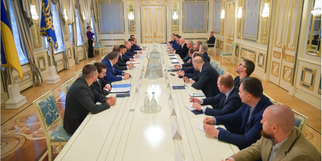 Украинские бизнесмены на встрече с президентом Владимиром Зеленским (Фото: president.gov.ua)