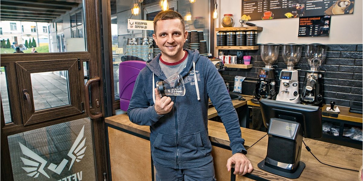 Володимир Шевченко, власник кав’ярень Veterano Coffee (Фото: НВ)
