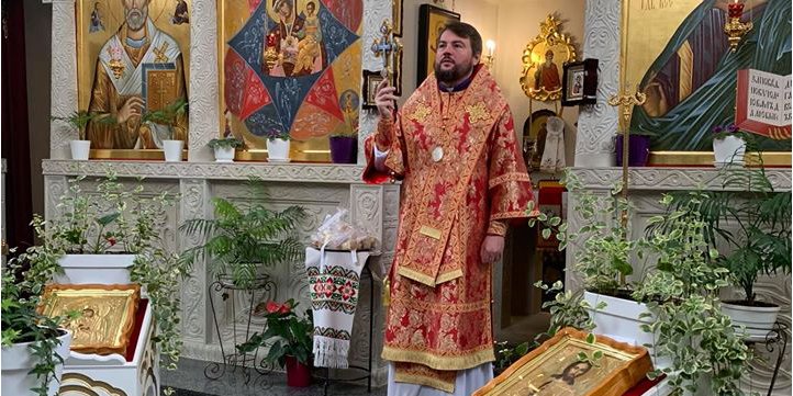 Александр (Драбинко) (Фото: Литургия в Спасо-Преображенском храме Хутора Ясного)