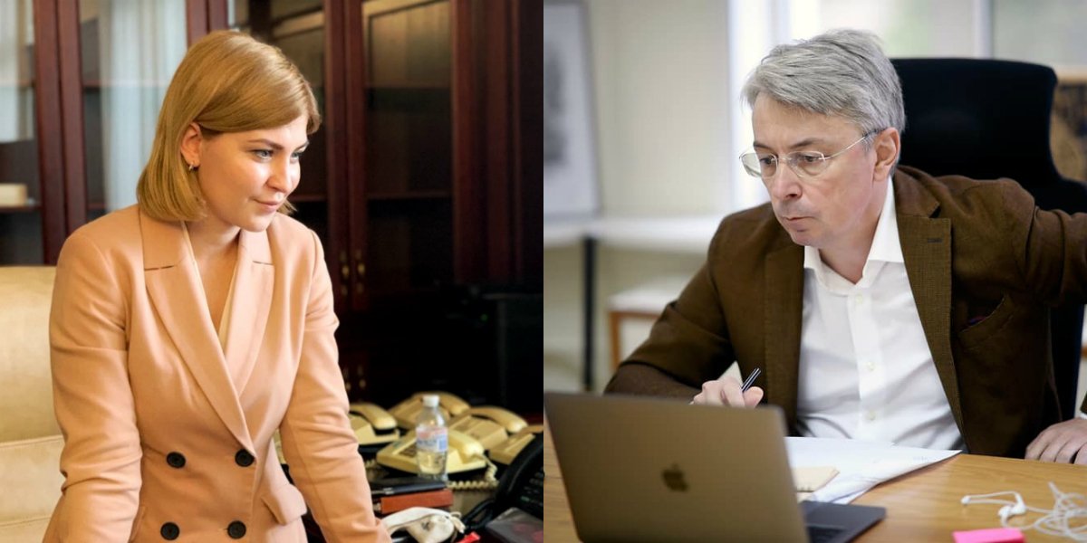 Ольга Стефанішина та Олександр Ткаченко (Фото: Олександр Ткаченко, Офіс віцепрем'єра з питань європейської та євроатлантичної інтеграції via Facebook)
