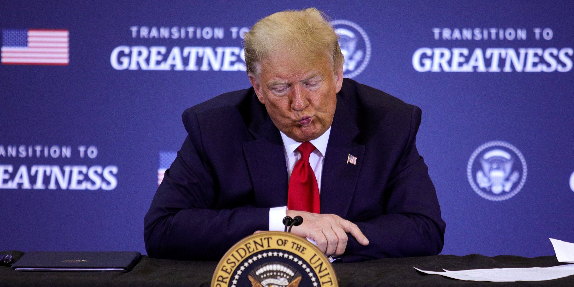 Президент США Дональд Трамп заявив, що побудував найбільшу економіку в світі (Фото: REUTERS / Tom Brenner)
