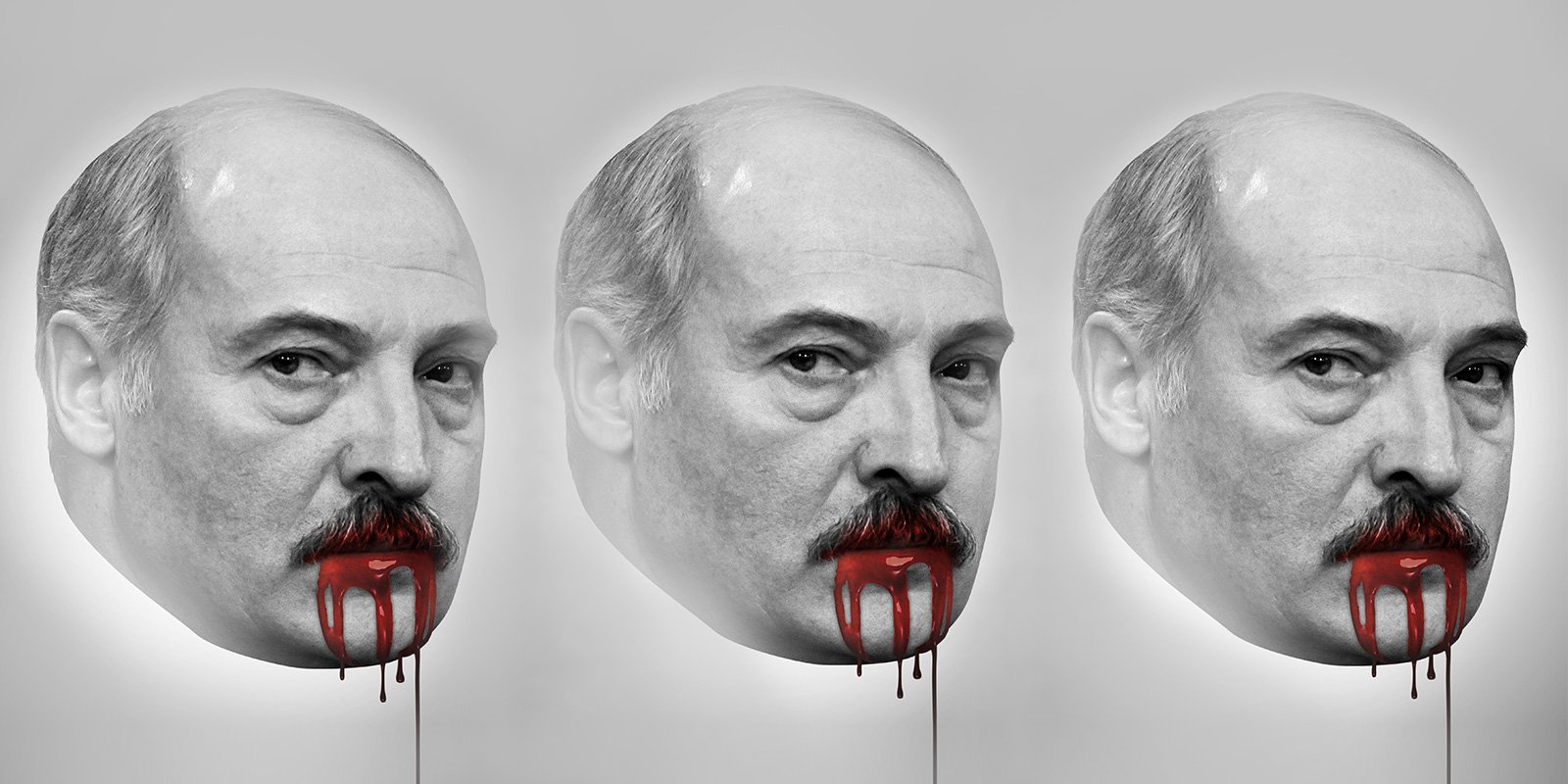 «Кровавый Лукашенко» с обложки журнала НВ (Фото: Коллаж НВ)