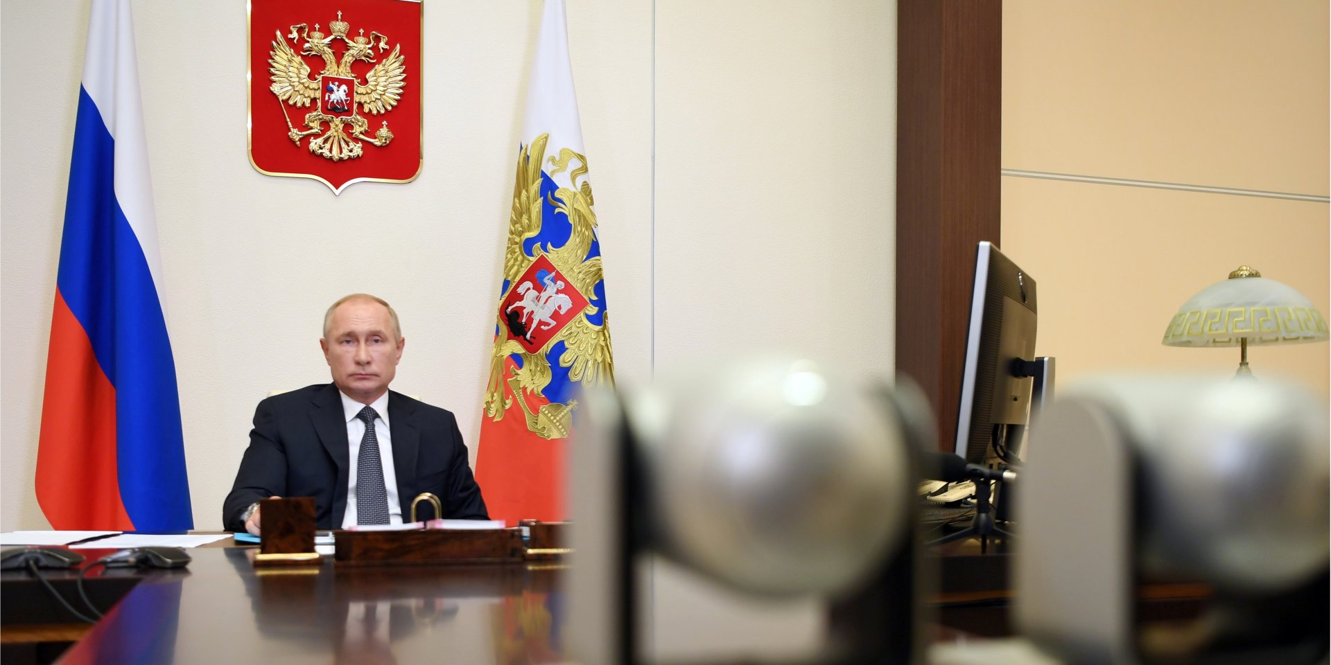 Володимир Путін заявив, що одна з його дочок протестувала російську вакцину від коронавірусу (Фото: Sputnik / Aleksey Nikolskyi / Kremlin via REUTERS)