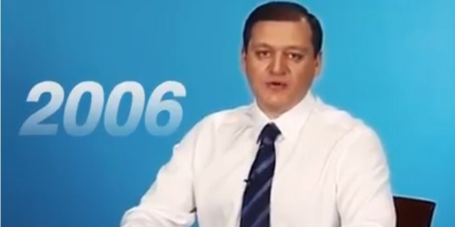 Запис передвиборного ролика в далекому минулому — єдине, з чим у людей асоціюється робота Добкіна (Фото: Михайло Добкін / Facebook)