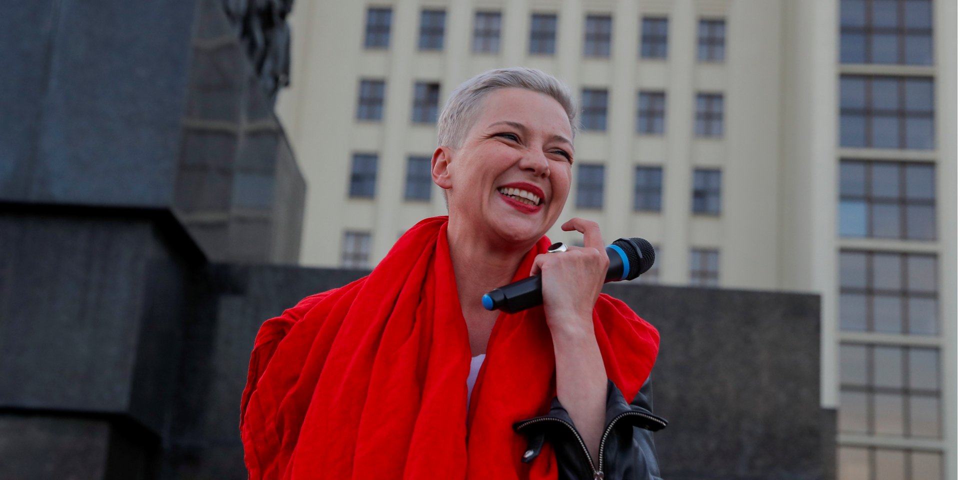 Мария Колесникова — одна из главных фигур протестного движения в Беларуси (Фото: REUTERS/Vasily Fedosenko)