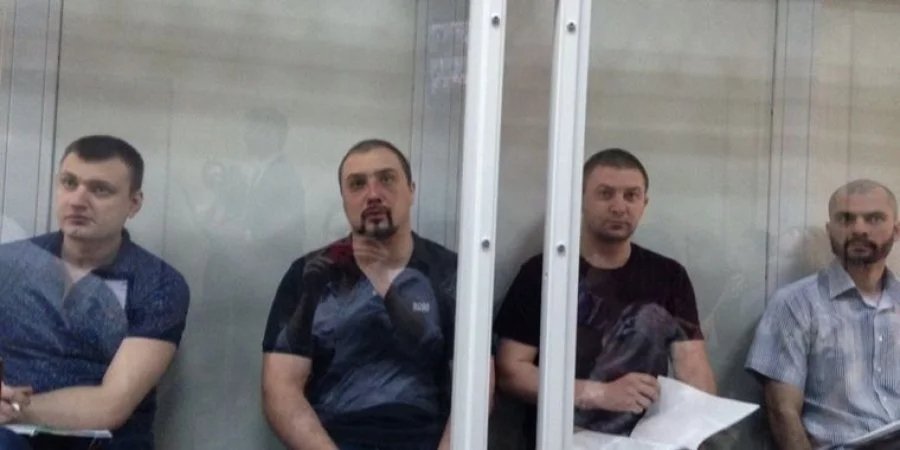Бывшие беркутовцы в зале суда (Фото: Громадське)