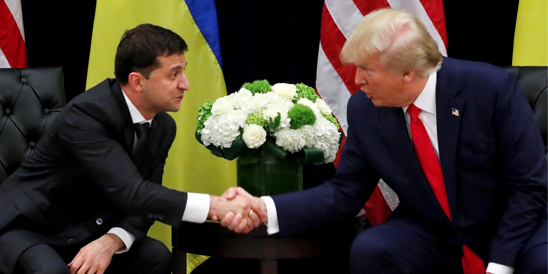 Володимир Зеленський і Дональд Трамп в Нью-Йорку 25 вересня 2019 року (Фото: REUTERS/Jonathan Ernst)