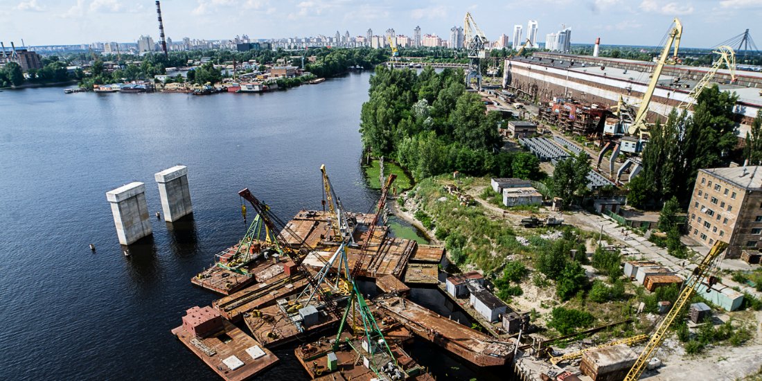 Промислова зона на Рибальському півострові зацікавила девелоперів (Фото: https://kyiv.changeua.com/)