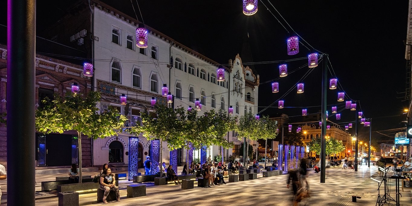 Освітлення бульвару мистецтв у Дніпрі (Фото: @LIT Lighting Design Awards 2020)